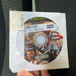 Marvel Ultimate Alliance Microsoft Xbox Game Disc Black and White Adventure